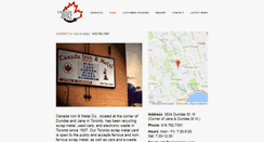 Desktop Screenshot of canadairon.com